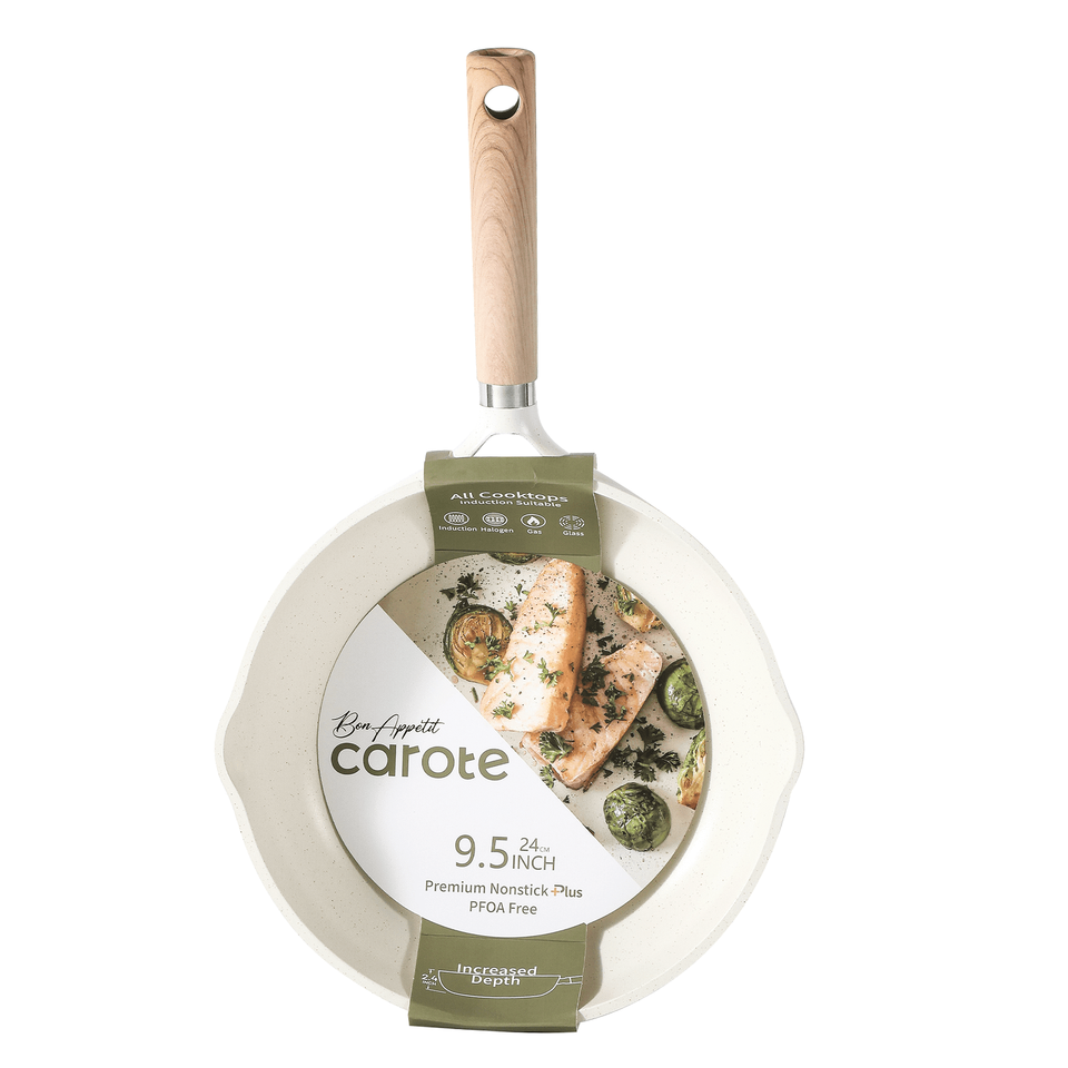 Bon Appétit Collection 9.5inch Nonstick SkilletWhite eBay