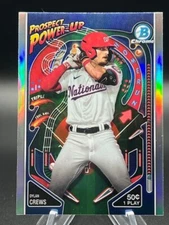 DYLAN CREWS 2024 Bowman Chrome Prospects POWER-UP Insert #PP-10 NATIONALS Mint
