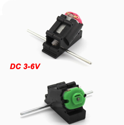 DC 3-6V Mikro-Schraubengetriebe Motor Doppelachse RC Modell Spielzeug DIY Schräg