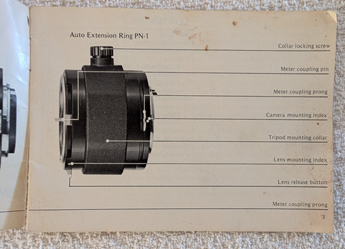 Nikon F Photomic Camera and Micro-Nikkor 105mm f/4 Instructions - Picture 12 of 13