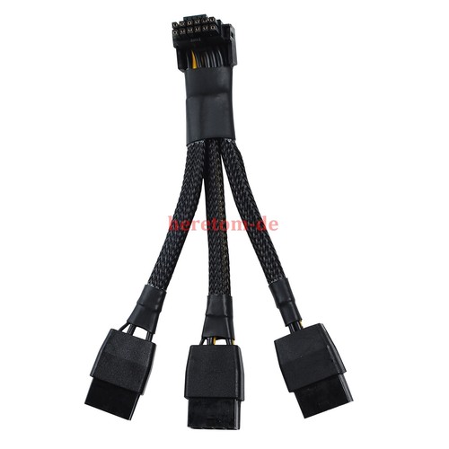 Pour GPU RTX4090 RTX4080 3X8 broches PCI-E sur 16 broches câble de carte connecteur 12 VHPWR - Photo 6/11