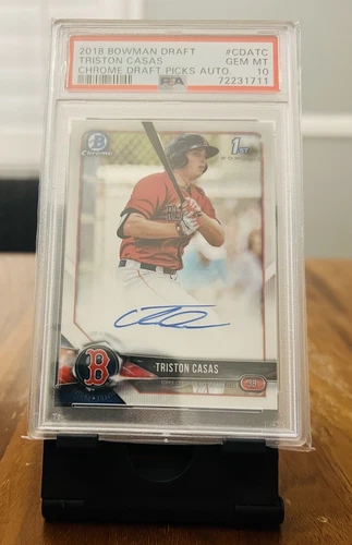 2018 Bowman Chrome Draft Picks Triston Casas Auto PSA 10 1st Bowman
