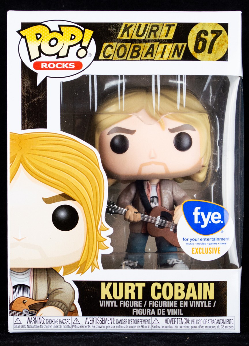 Funko Pop! Rocks Kurt Cobain #67 w/ Protector Nirvana Unplugged