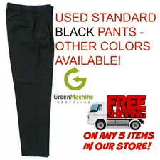 Used Uniform Work Pants Cintas Redkap Unifirst G&K Dickies and others BLACK