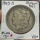 1903 S MICRO S Rare Variety VG+ ( RAW2527 )