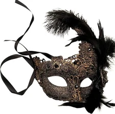Brocade Lace Masquerade Ball Mask Burlesque Mardi Gras Birthday Wedding Party