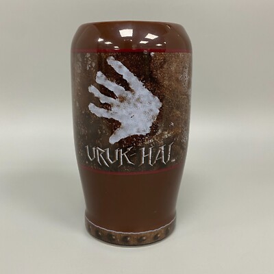 1 URUK-HAI DER HERR DER RINGE KERAMIK GLAS LOTR TASSE MUG PINT 2002 APPLAUS