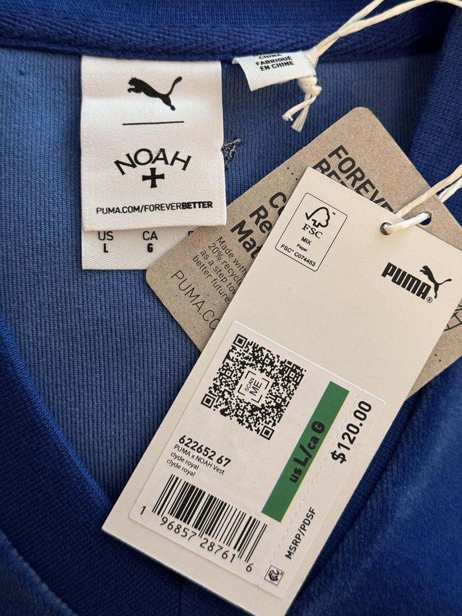 PUMA VELOR FABRIC V-NECK MENS L