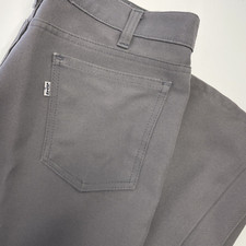 Vintage 70s RARE LEVIS 520 White-Tab Polyester Pants Talon Zip Bootcut 34x30