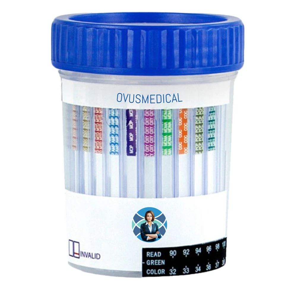 Ovus Medical 22 Panel Drug Test Cup with Adulterants, Results in 5 Minute, 25Cup - Image 4 of 4
