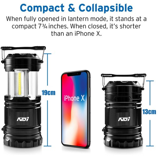 2PCS Portable LED Collapsible Camping Lantern Hiking Tent Outdoor Lamp Light - Picture 5 of 7