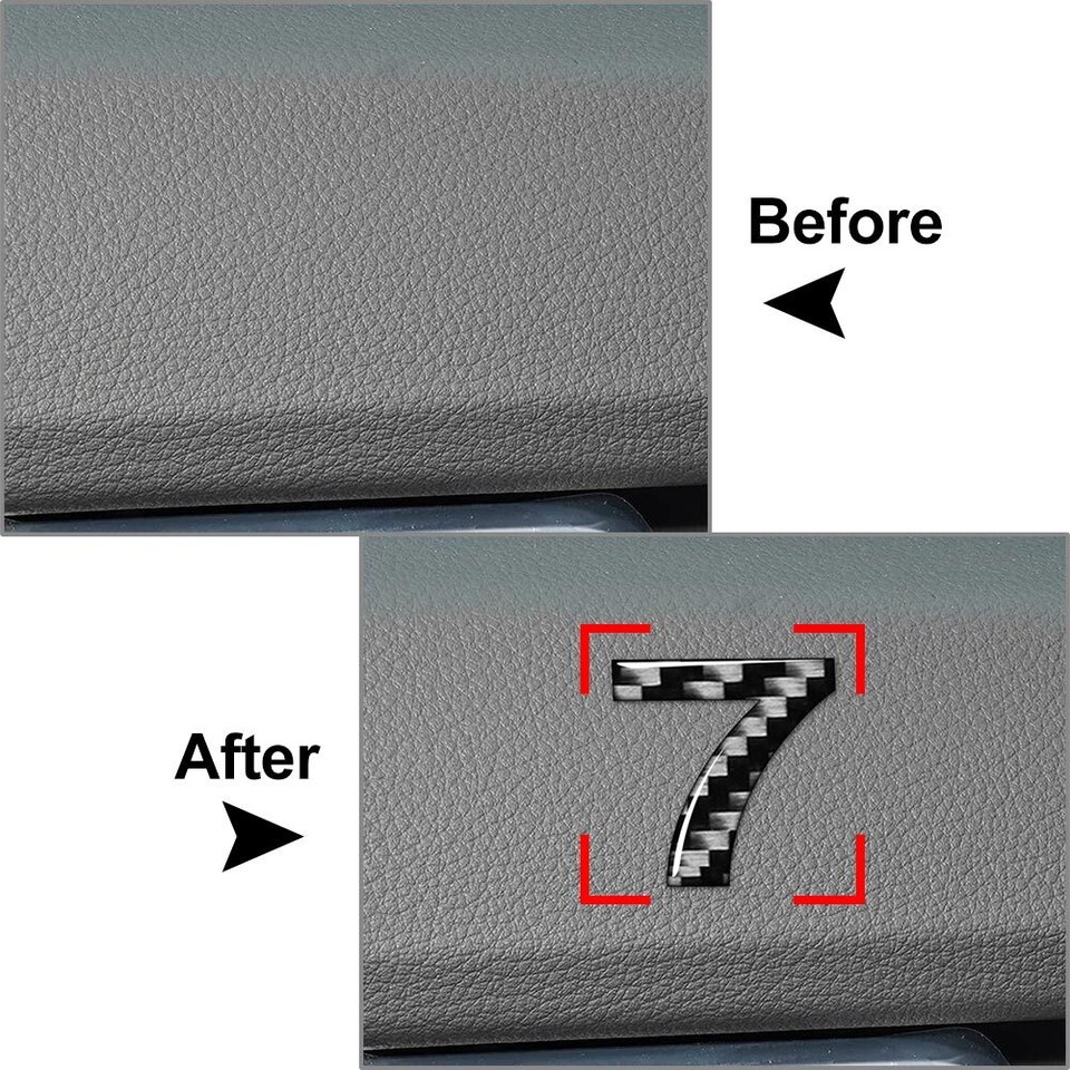 "7" Window Door Wall Car Badge Emblem Number Signs Decals Stickers eBay