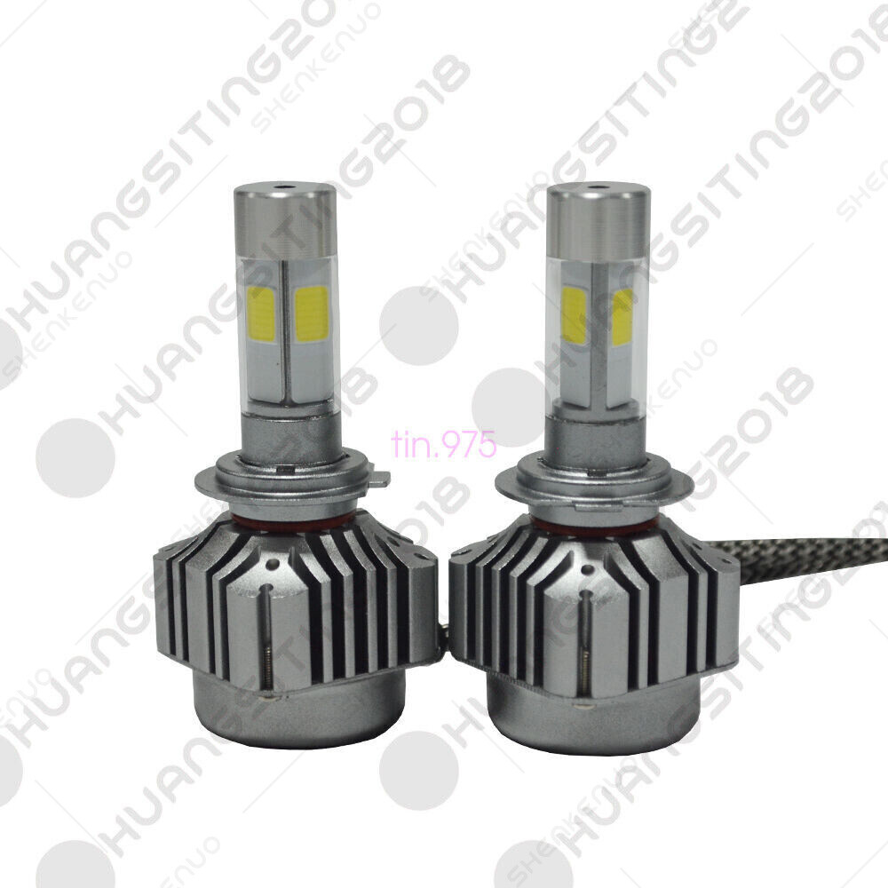 Pair H7 LED Headlight Bulb Kit fit Kawasaki ZX10R 650R 636 ZX6R 250R