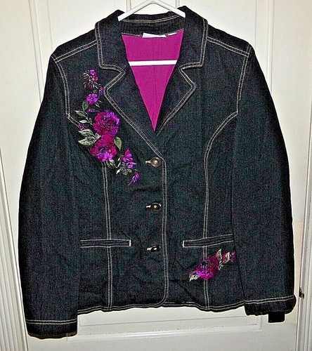 D\u0026Co Denim \u0026 Company Womens Embroidered 