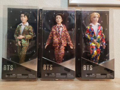 BTS BARBIE DOLLS COMPLETE SET OF 7 MATTEL K-POP BTS ARMY FASHION