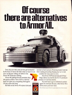 Vintage 1990 Print Ad - Armor All Protectant