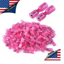 Female Spade Terminals 22-16AWG Heat Shrink Wire Quick Disconnect Connectors Red