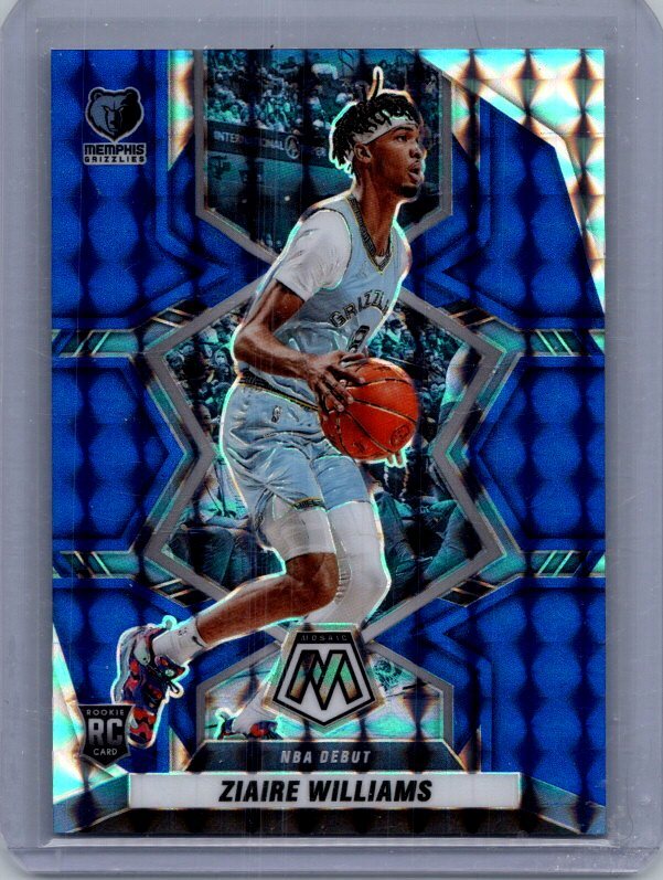 2021-22 Panini Mosaic #273 Ziaire Williams Blue #/99