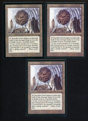 MTG Magic | The Dark - DARK SPHERE x 3 | free combined shipping