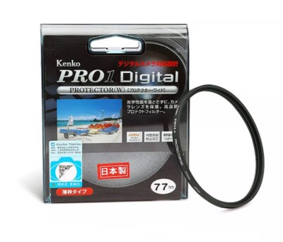 Genuine Kenko 77mm PRO1D Lens Protector (W) Filter DMC Slim Frame Made in Japan