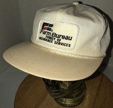 Vintage FARM BUREAU INSURANCE 90s USA K-Brand Family Services Hat Cap Strapback