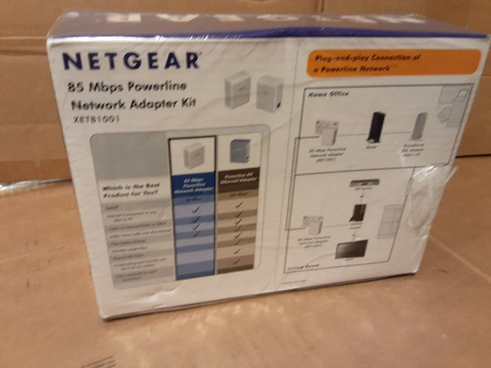 NETGEAR 85Mbps Powerline Network ADAPTER KIT XEB1001. REF:CD_18 - Image 2 of 4