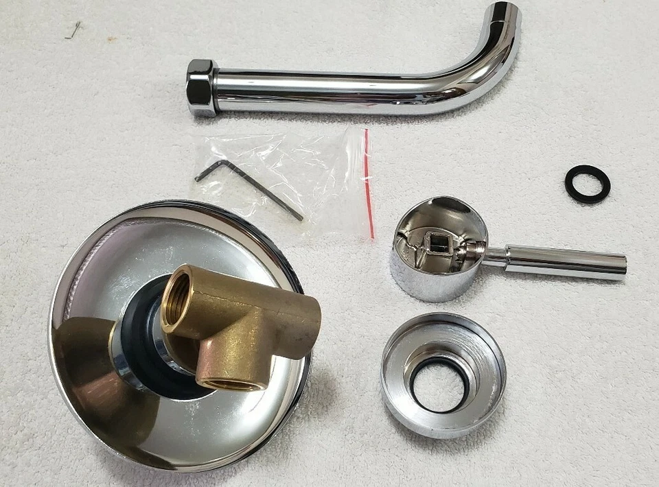 Conjunto de chuveiro Opella único Lev com enchimento de vaso cromado modelo # 290.105.110 com caixa - Imagem 2 de 4