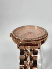 Michael Kor Women's Cinthia Rose Gold-Tone Watch MK3643 New Battery W Tag/Cover