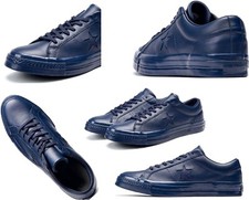Converse 155714C ONE STAR 74 OX Echt Leder Schuhe Sneaker Gr. 45 Athletic Navy