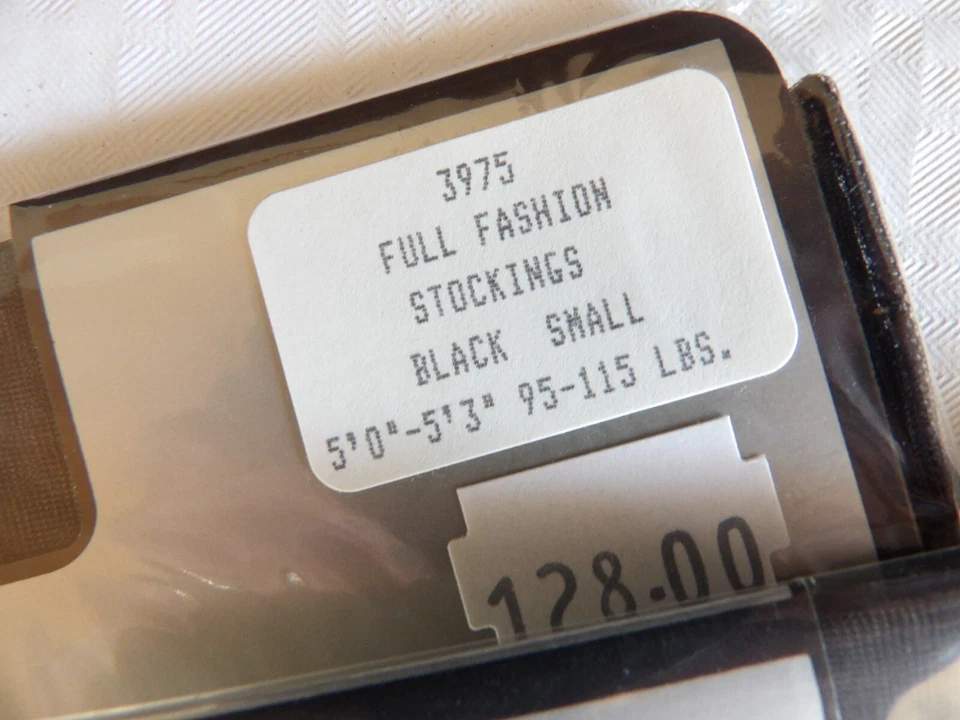 3 pares de medias de nailon negras pequeñas Magnolia Mills 3975 totalmente a la moda Foto 2 de 2