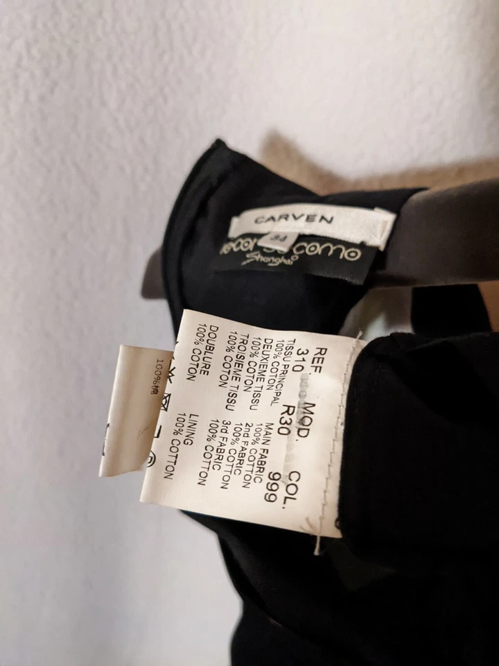 Carven Resort 2014 Mesh Grid Overlay Floral Black Dress 10 Corso Como Shanghai  - Image 4 of 4