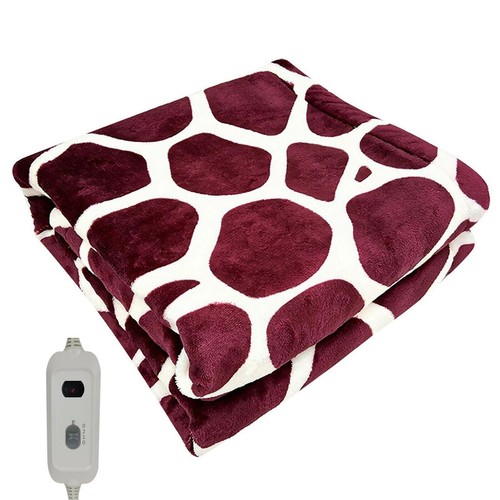 Electric Heated Throw Over Under Blanket Fleece Washable Polyester Warm Mattress - Picture 11 of 12
