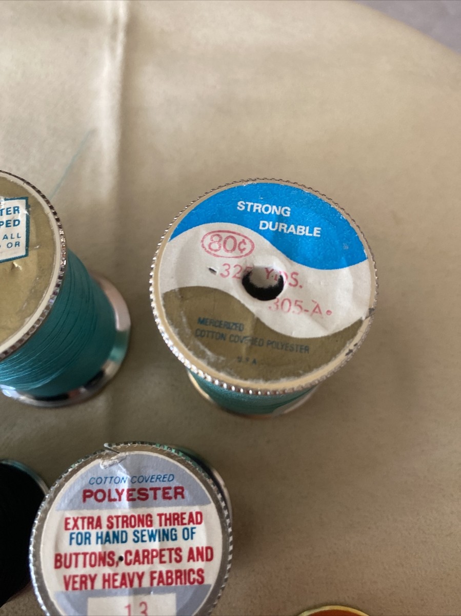 Vintage Lot of 13 Rolls of Thread by J.P. Coats Dual Duty Vintage Lot of 13 Rolls of Thread by J.P. Coats Dual Duty