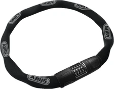 Abus 8808C Chain Lock - Combination, 2.9', 8mm Square, Black