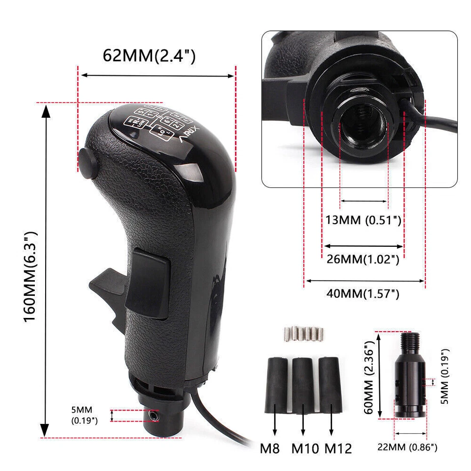 USB Games Gear Shift Shifter Knob ATS ETS For Logitech G25 G27 G29 TH8A FANATEC - Image 3 of 4