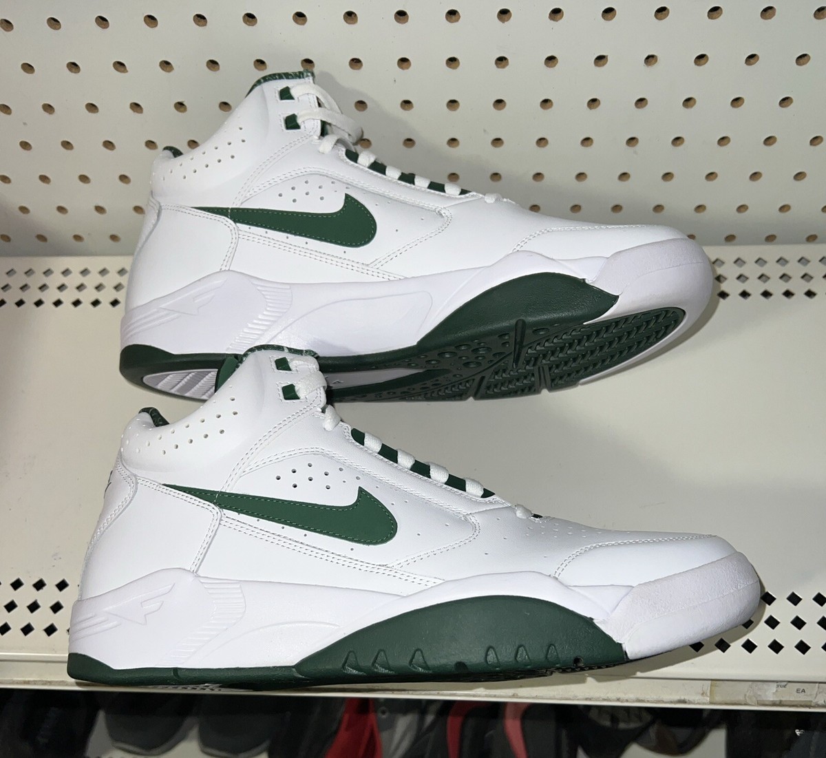 Nike Air Flight Lite Mid White Gorge Green Mens Basketball Shoes Size 9 Nike Air Flight Lite Mid - White / Gorge Green – Kith main image 4