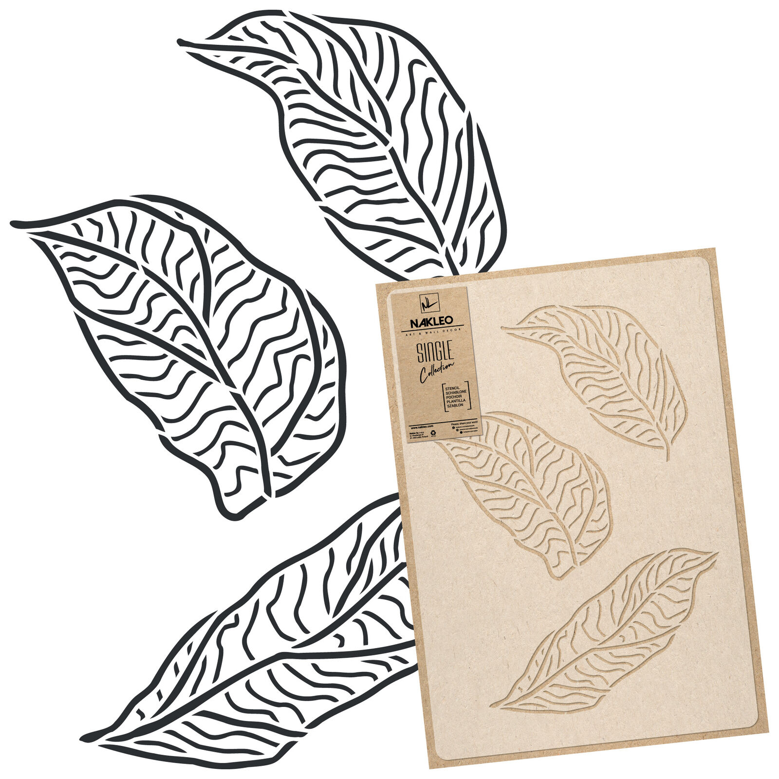 Reusable plastic template 45x65 or deco Lowest price challenge Max 61% OFF 65x95 leaves Contour