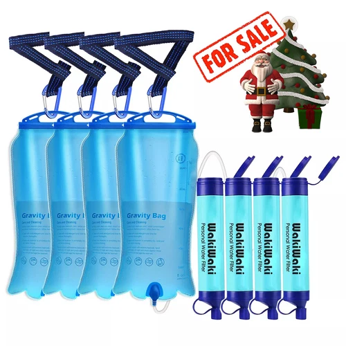 Gravity Water Filter System 3L|Personal Water Filter Straw|F Camping,Backpacking