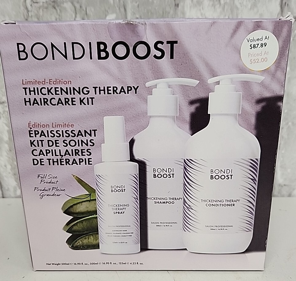 Bondi Boost Thickening Therapy Haircare Kit Shampoo Conditioner Spray