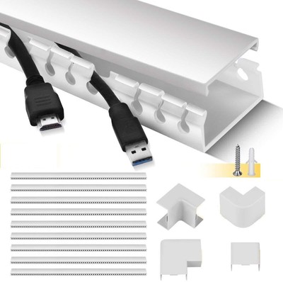 Cable Raceway Kit Cable Management System Open Slot Wiring Raceway Duct With Cov