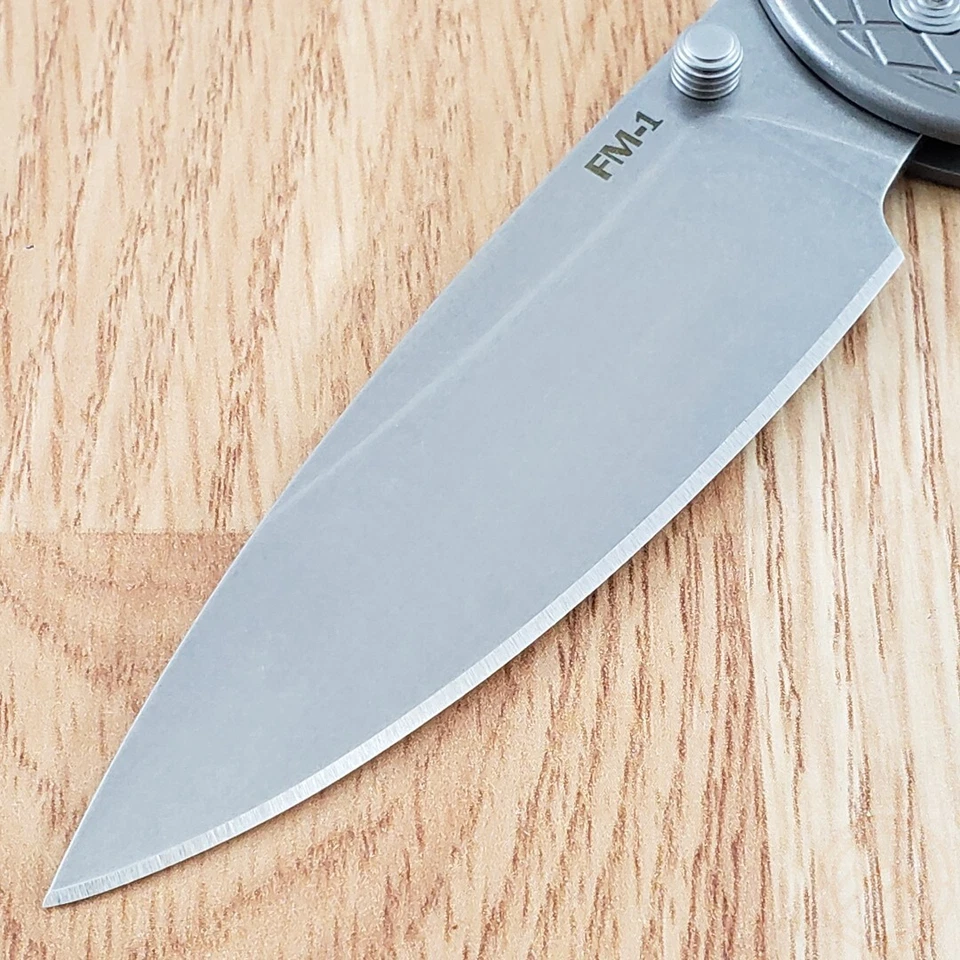 Cuchillo Plegable Cold Steel FM-1 3.5" S35VN Hoja de Acero Lavado a Piedra Mango de Titanio Foto 3 de 4