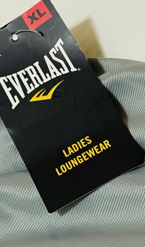 EVERLAST LADIES LOUNGEWEAR SATIN SHORT PANT ELASTIC WAIST GRAY COLOR SIZE XLARGE - Picture 6 of 13