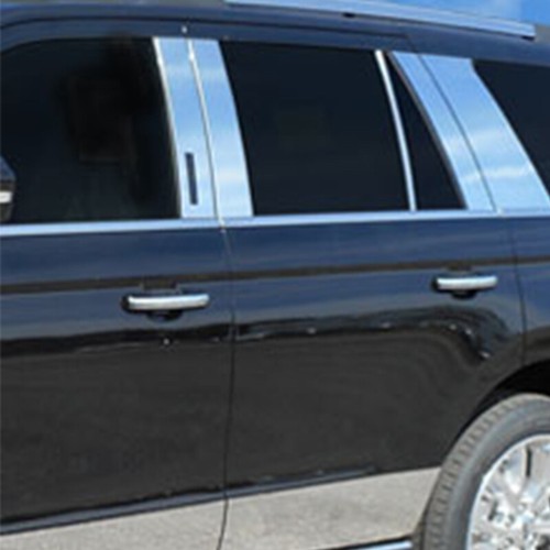 4x Silvery Pillar Posts Door Trim For Volkswagen Polo Mk4 9N Sedan 2002-10 2007 - Picture 6 of 8