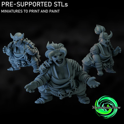 The Maneaters | 32mm Tabletop Miniatures | Fantasy | 3D Print