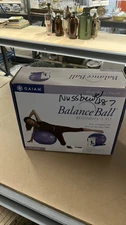 Gaiam Balance Ball Starter Kit Small Yoga Ball w/ Pump a1 bv