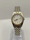 Ladies Seiko 7N83 Two Tone Quartz Watch Day Date 24mm