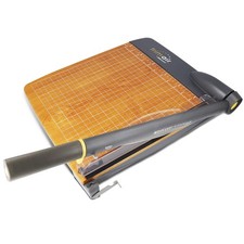 Westcott 12'' TrimAir Wood Guillotine Paper Cutter  12-inch, Black