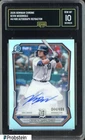 2026 Bowman Chrome Refractor Kevin McGonigle Tigers AUTO 44/499 GMA 10