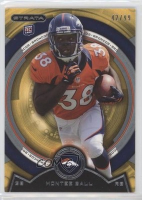 2013 Topps Strata Gold 42/99 Montee Ball #90 Rookie RC 3c7