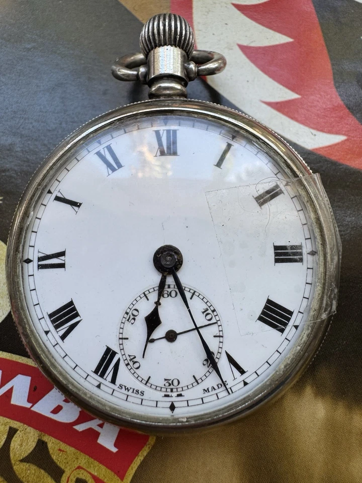 Antique Pocket Watch Swiss 15 Jewels Dennison Case - Image 4 of 4